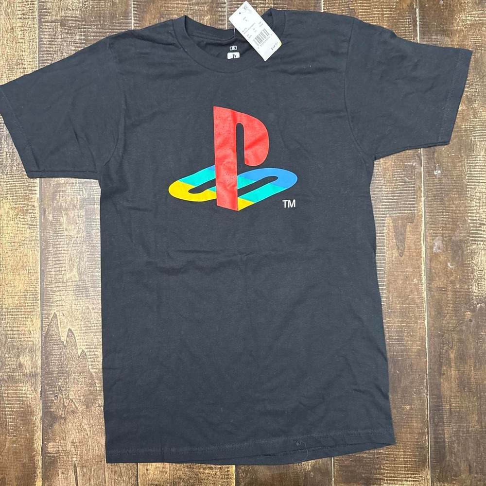 PlayStation Offical Licensed Product PlayStation Logo Graphic Tee T-Shirt